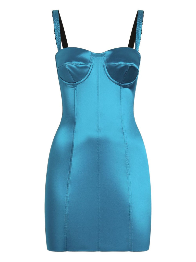 cup-detail mini dress 1