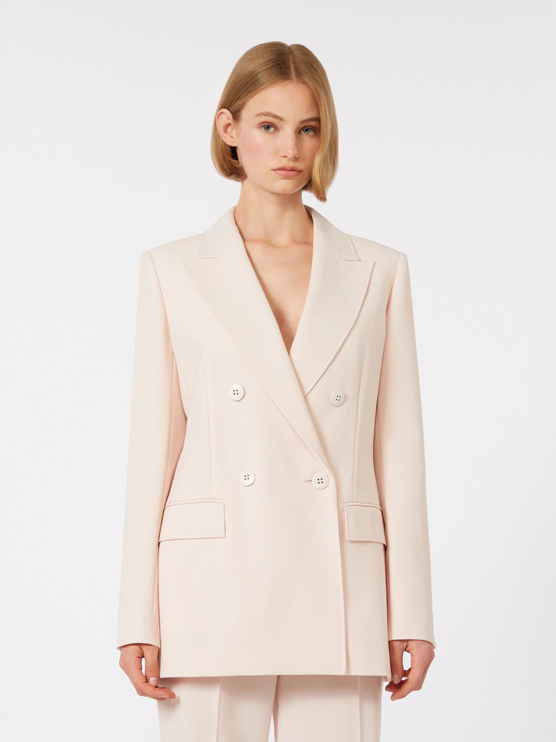 GREMBO Fitted wool crepe blazer - PINK 3