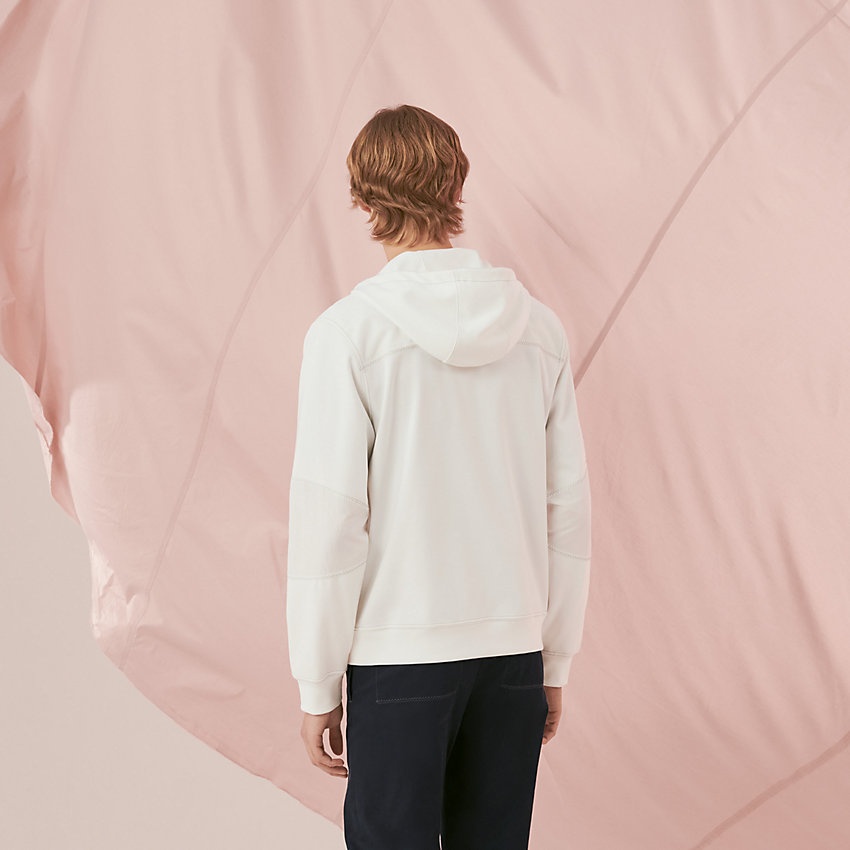"Voil'H " zipped hooded sweater - 2