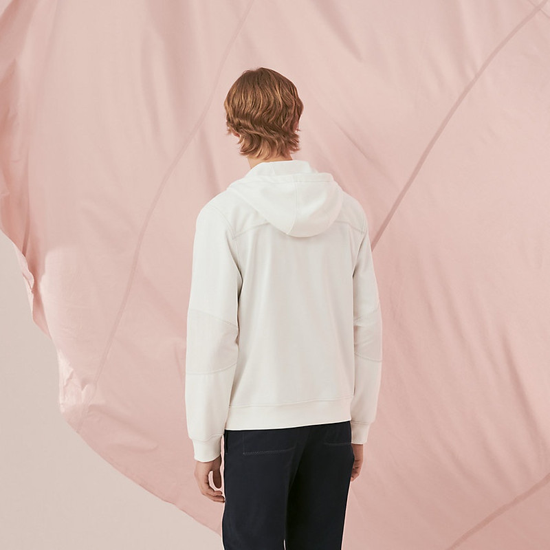 Hermès "Voil'H " zipped hooded sweater outlook
