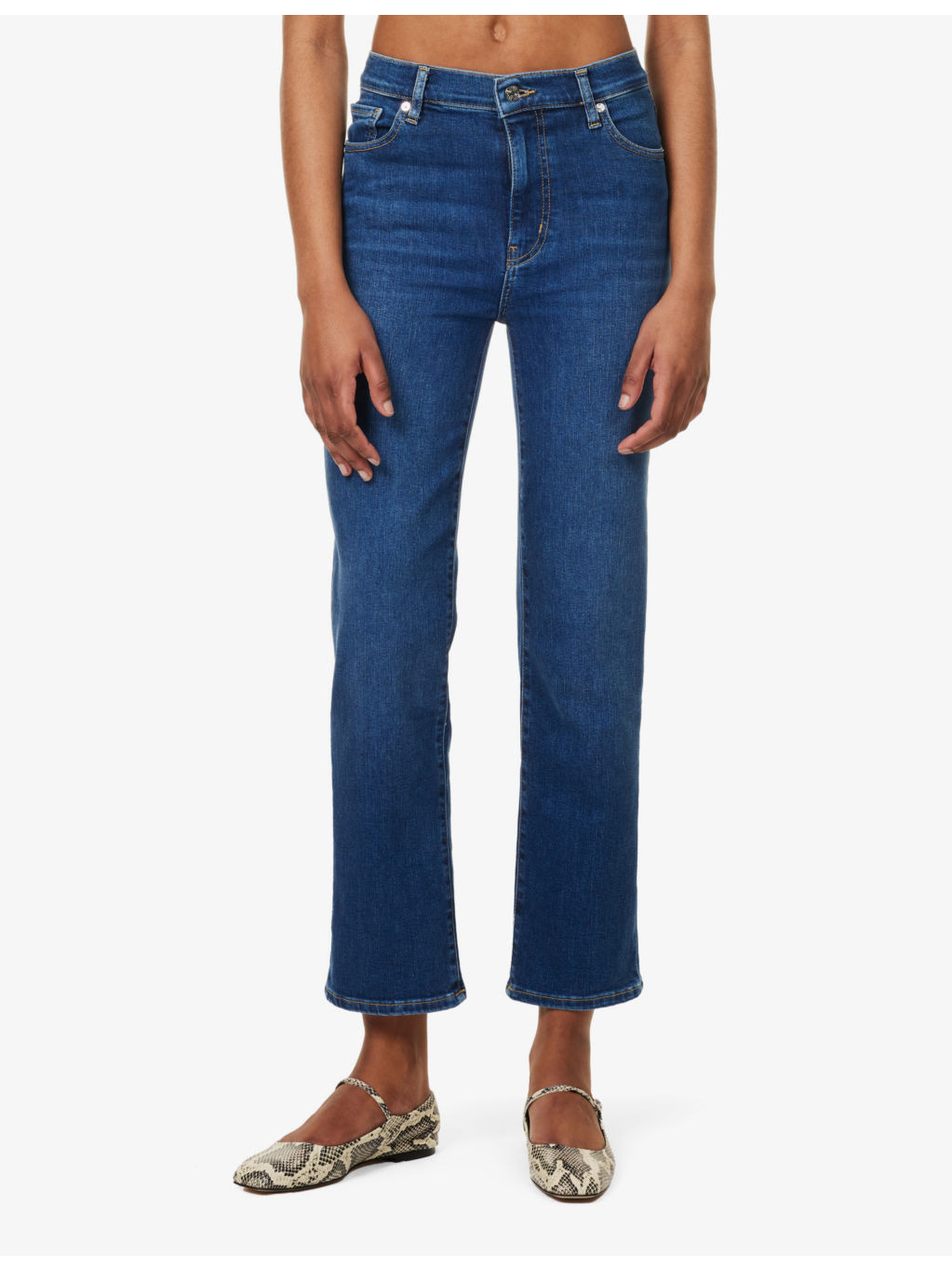 Le Sleek Five-Pockets Straight-Leg High-Rise Stretch-Denim Blend Jeans - 3