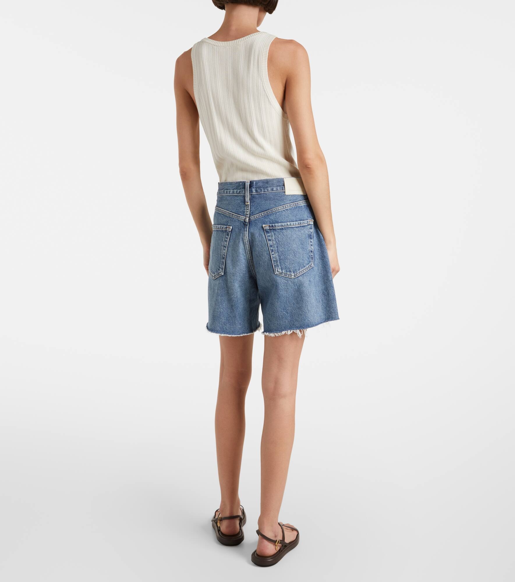 Marlow Long denim shorts - 3