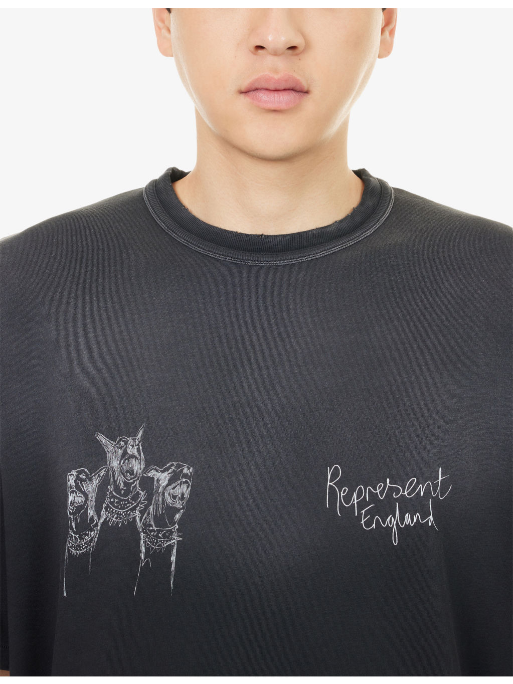 Hand Drawn Dogs Print T-Shirt - 5