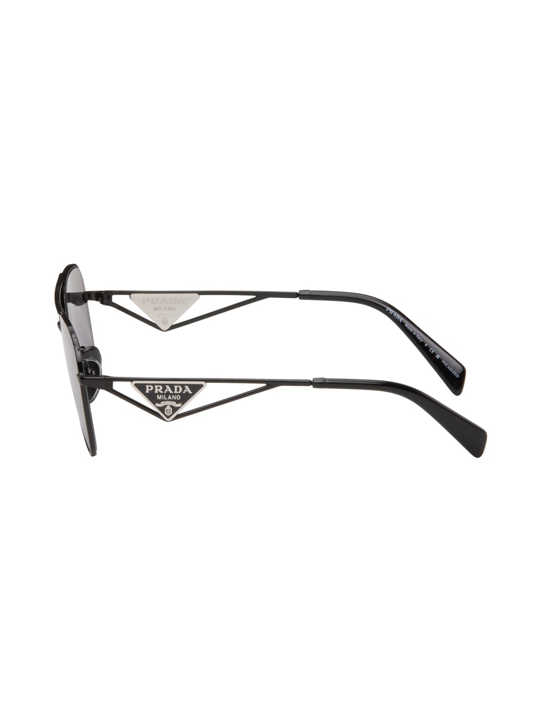 Black Triangle Logo Sunglasses - 4