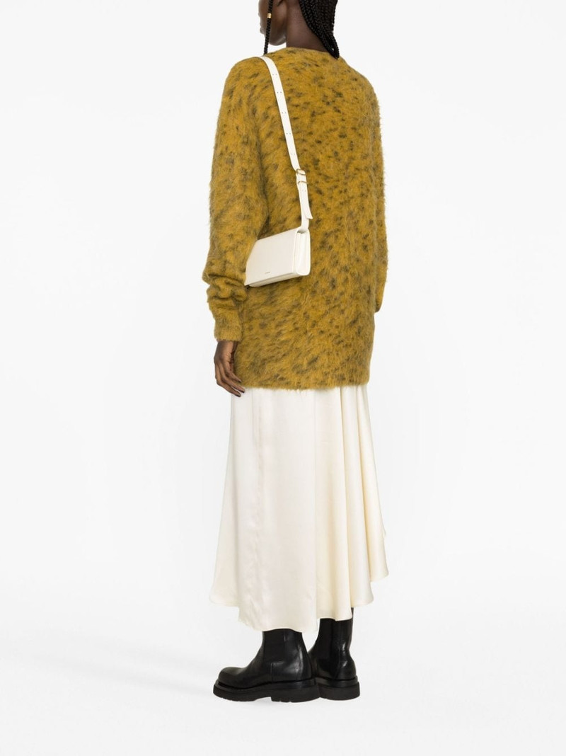 Jil Sander logo-stamp leather shoulder bag outlook