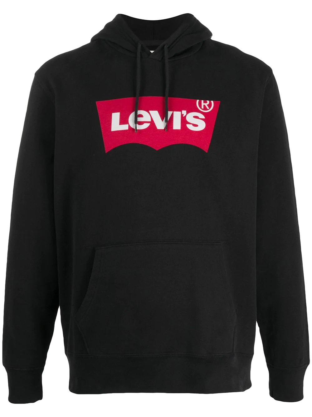 printed logo hoodie - 1