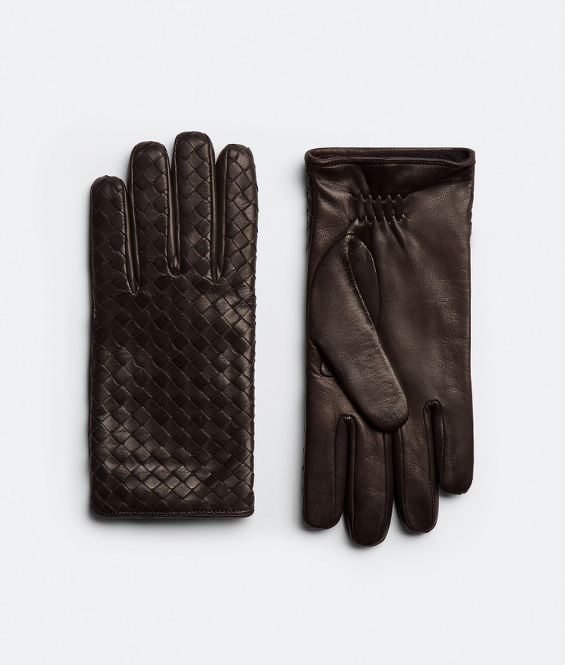 Intrecciato Leather Gloves 1