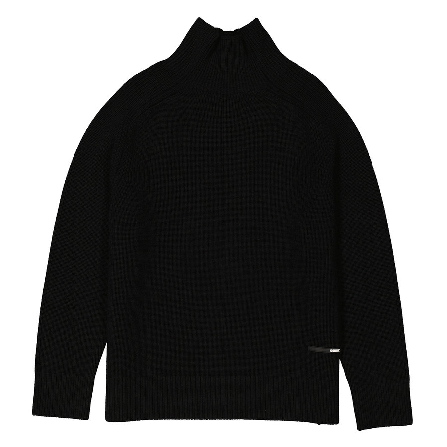 OAMC Men's Black High-Neck Wool Jumper - 5