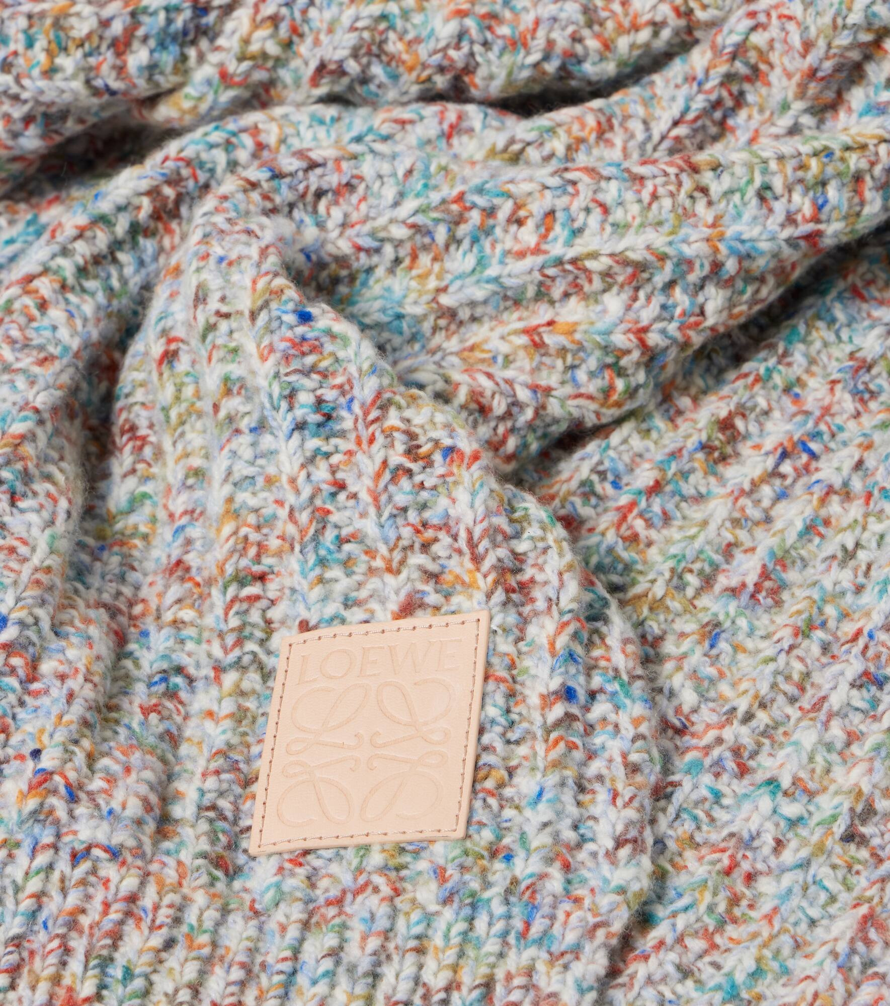 Wool and cashmere-blend scarf - 4