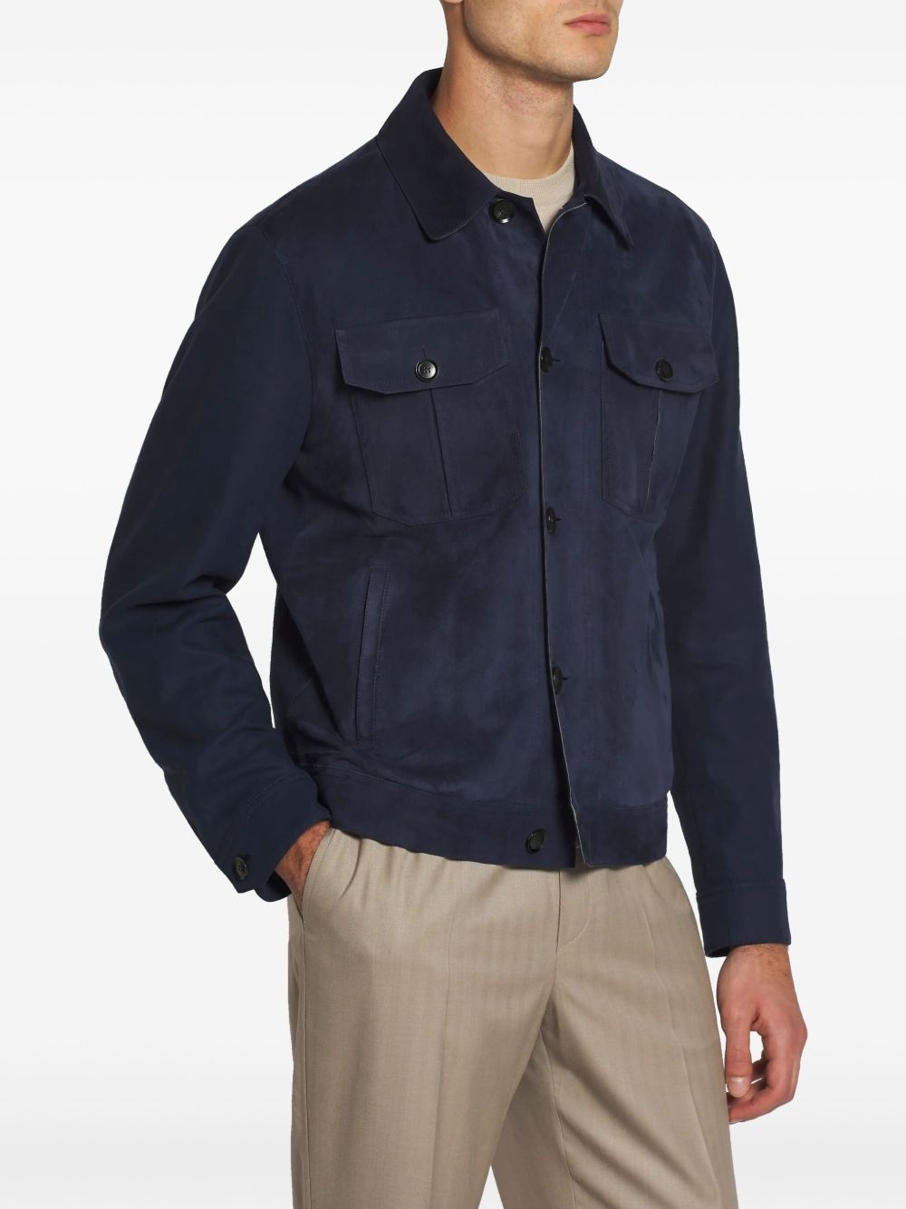 cupro shirt jacket - 3