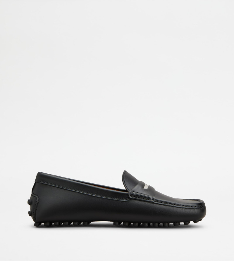 GOMMINO DRIVING SHOES IN LEATHER - BLACK 1