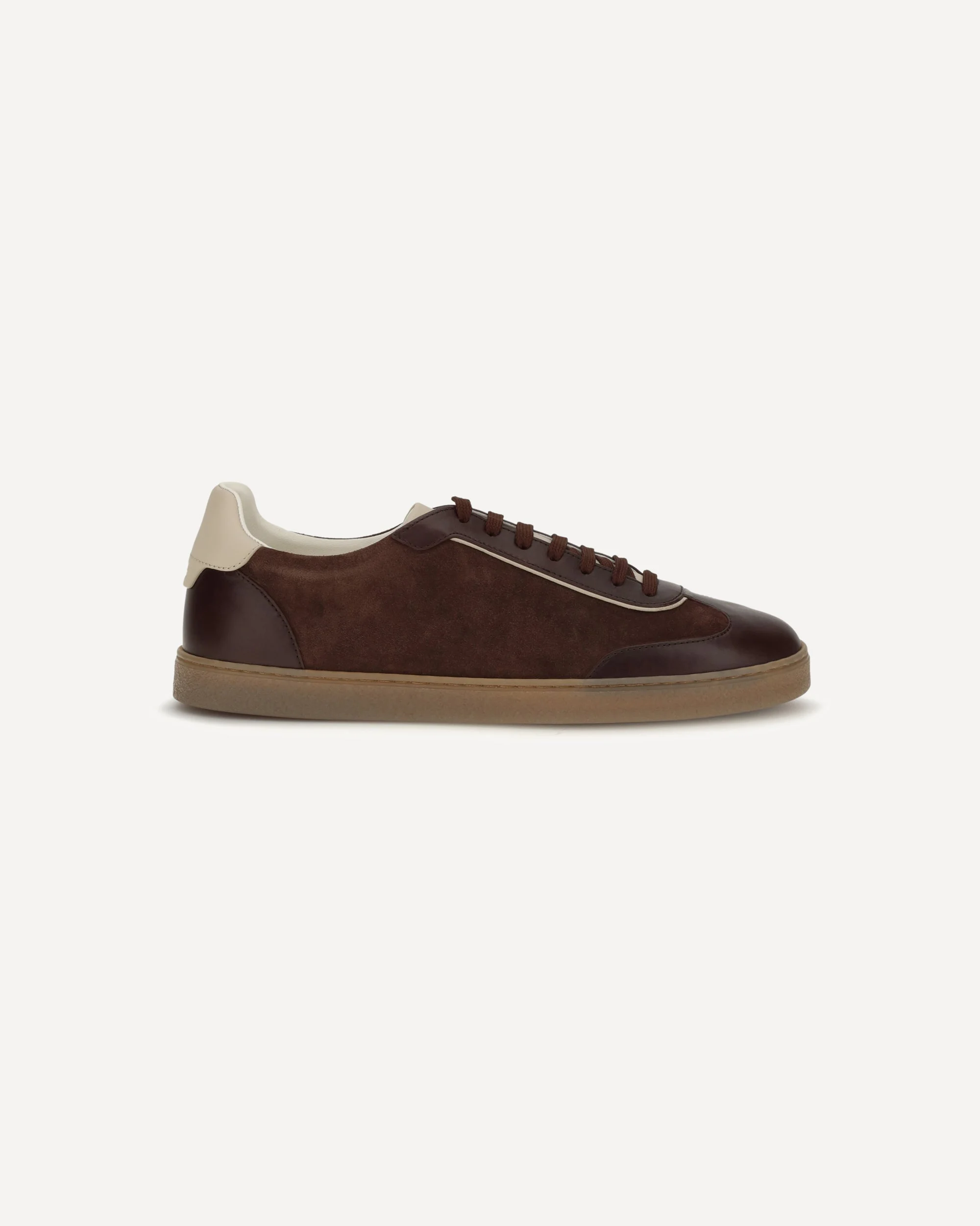 Leather Sneakers with suede details - 1
