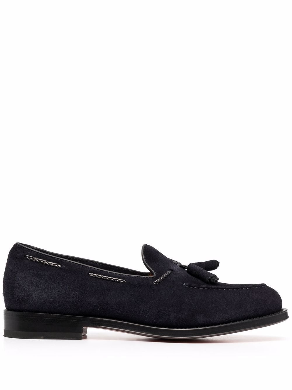 tassel-detail suede loafers - 1