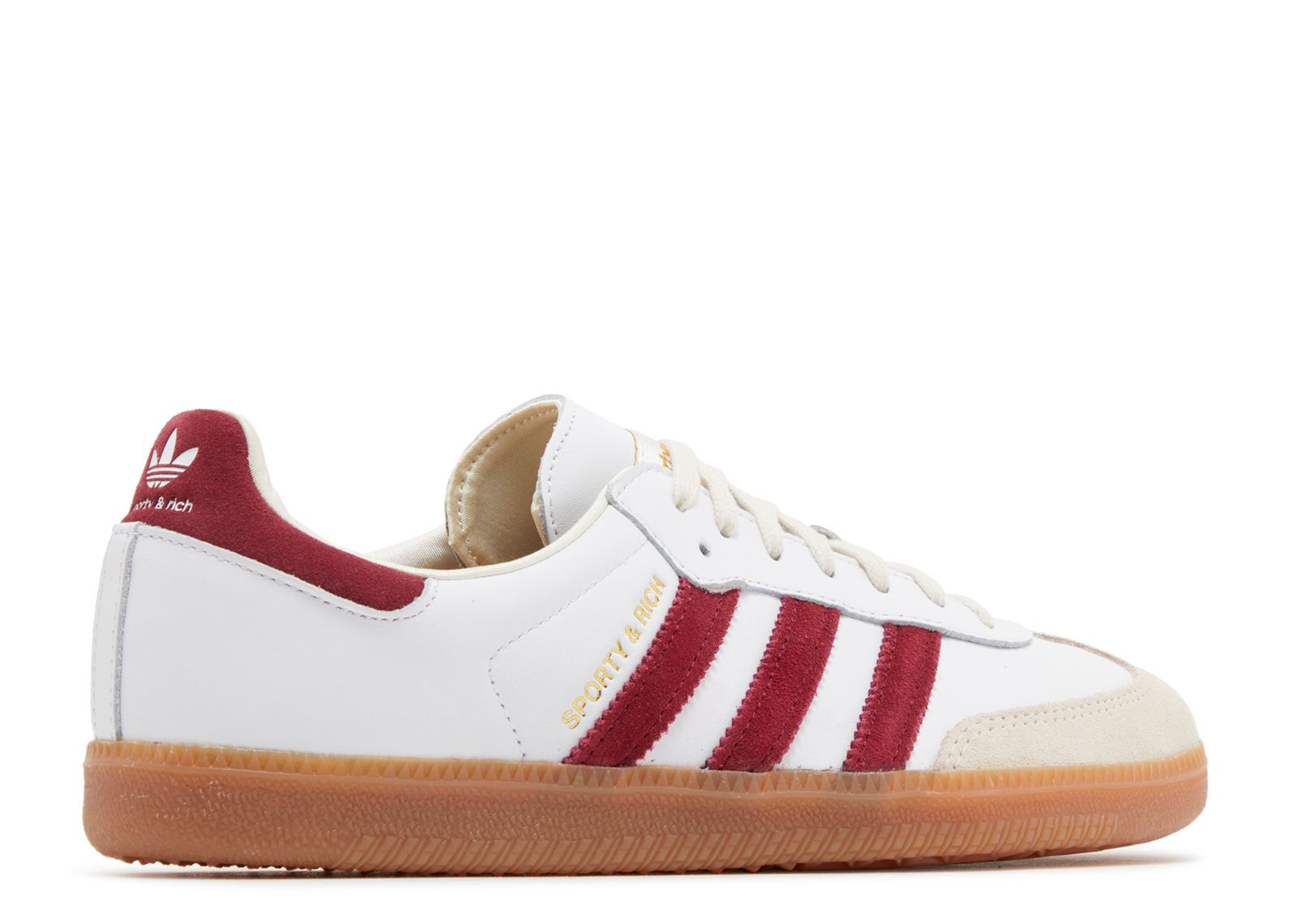 SPORTY & RICH X SAMBA OG 'WHITE CORE BURGUNDY' - 3