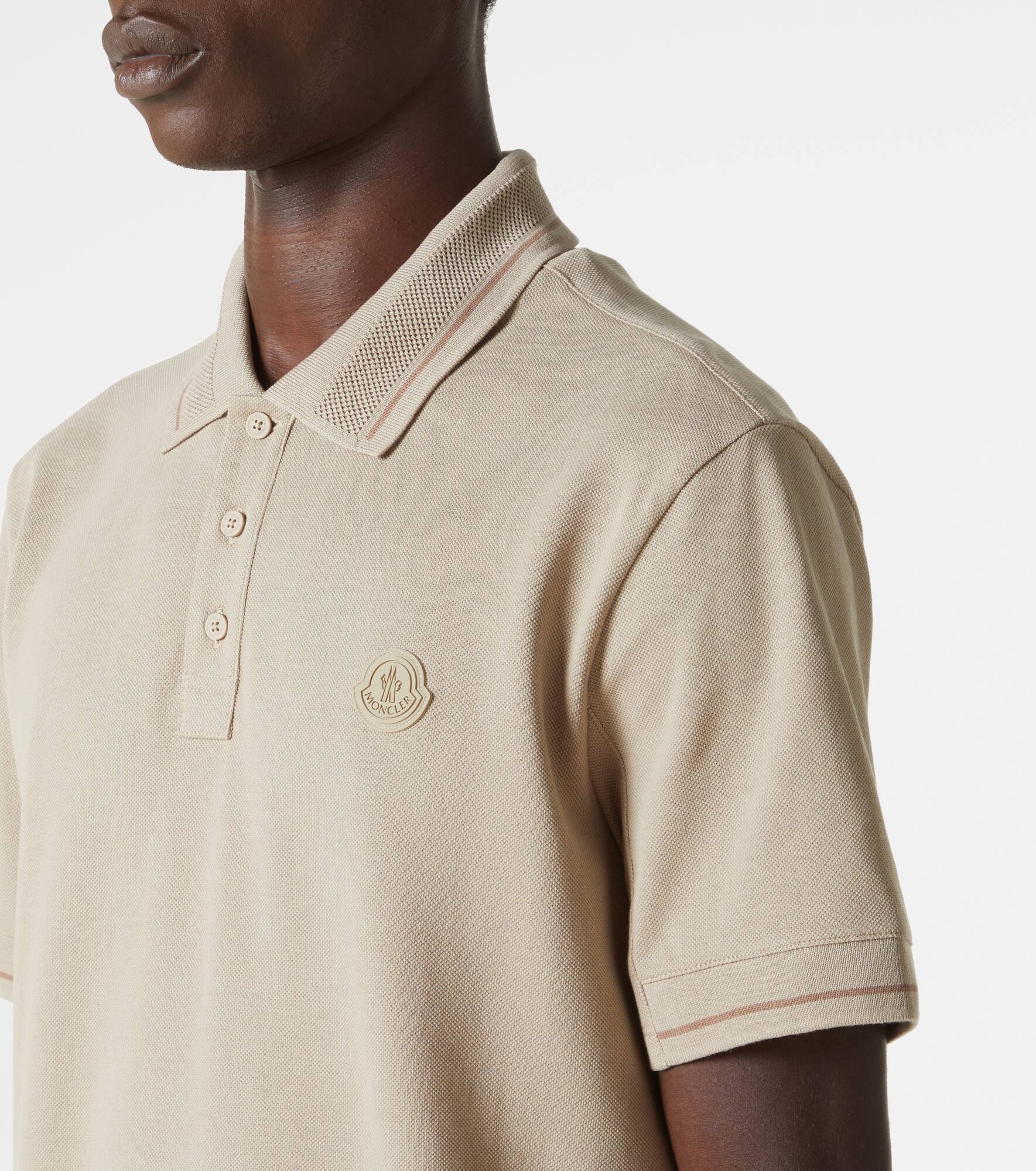 Logo cotton piqué polo shirt - 5