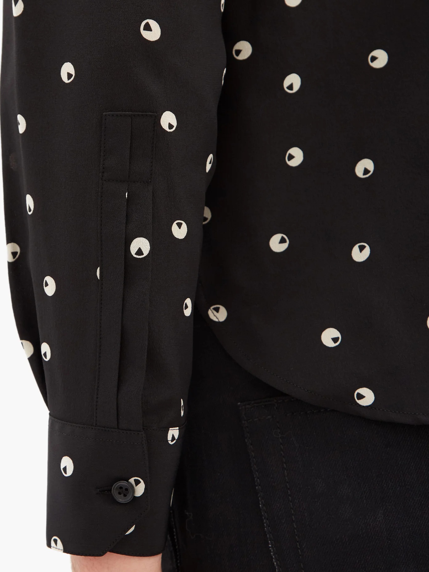 Polka dot-silk shirt - 4