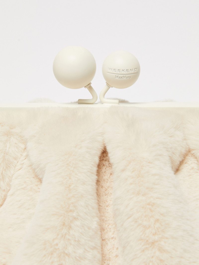 GIANNA Medium furry fabric Pasticcino Bag 5