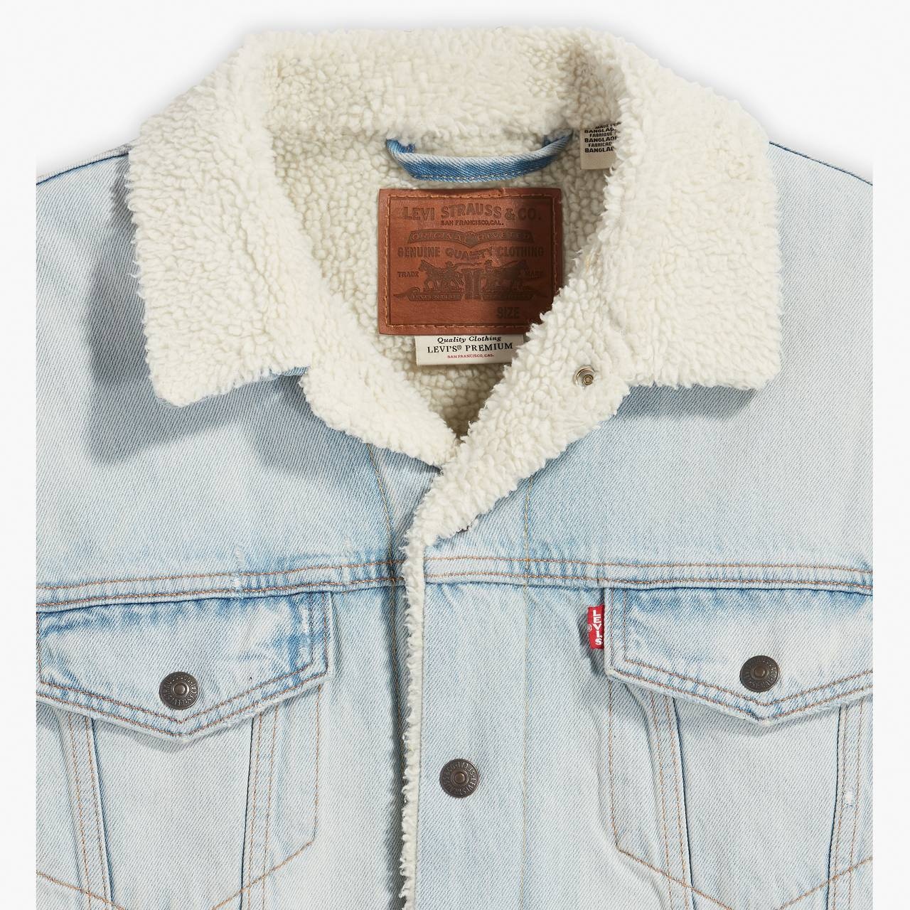 RELAXED FIT SHERPA TRUCKER JACKET - 7