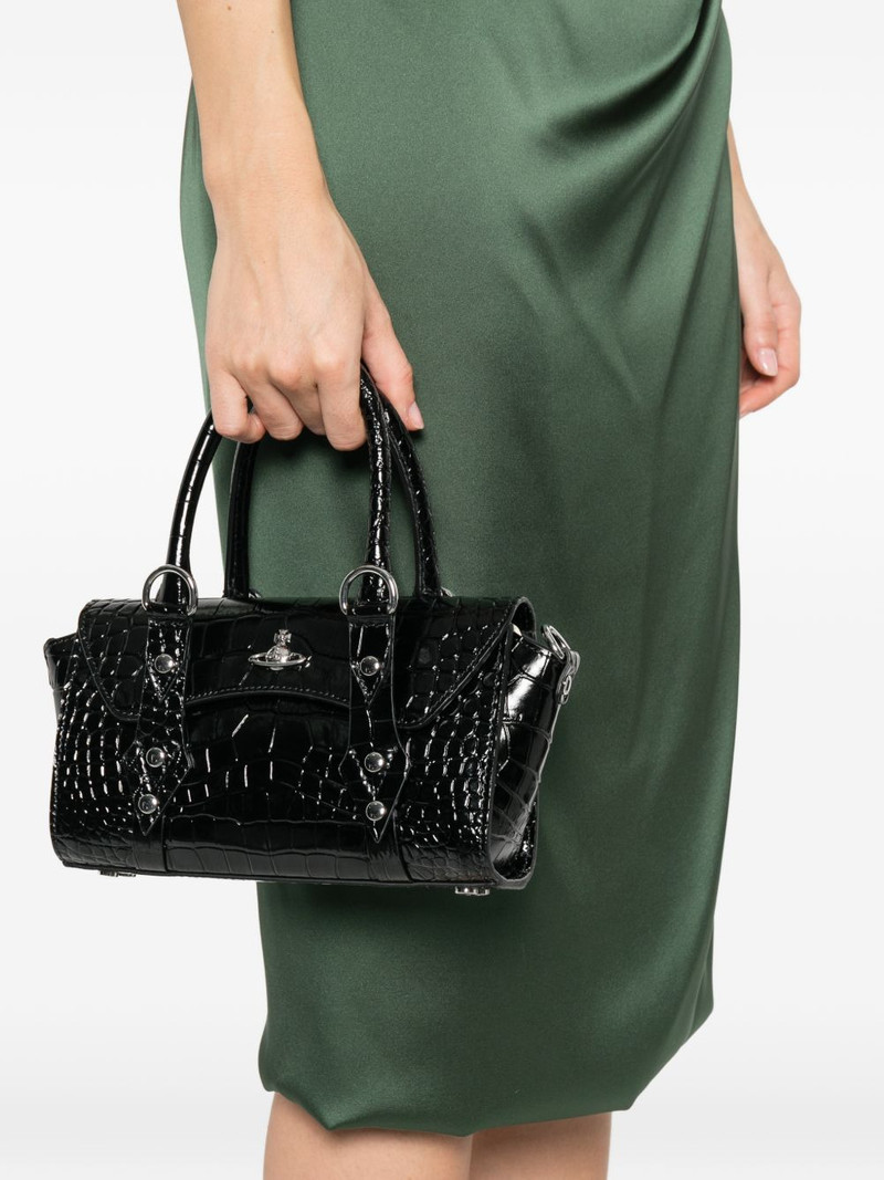 Vivienne Westwood Bettina orb-plaque embossed satchel outlook