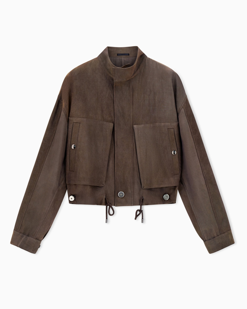 BLOUSON IN IRIDESCENT VISCOSE 1
