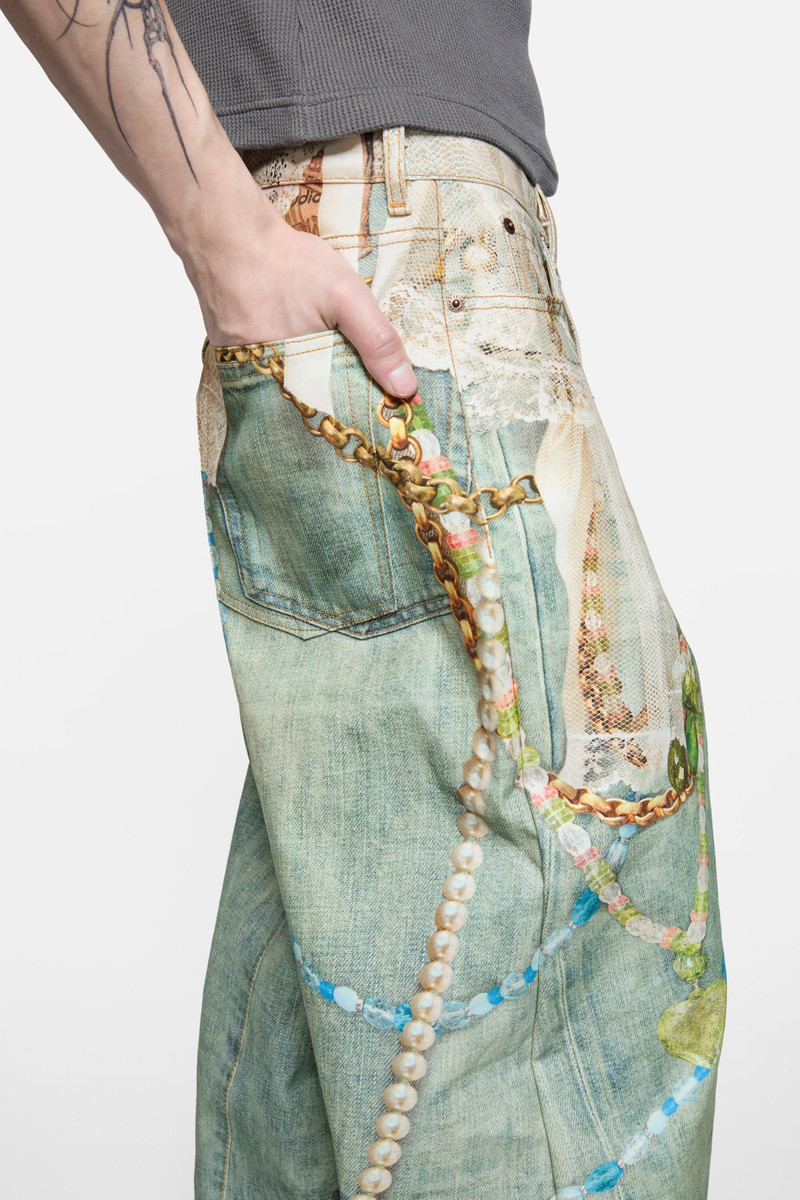 Loose fit jeans - 1981 - White/green 6
