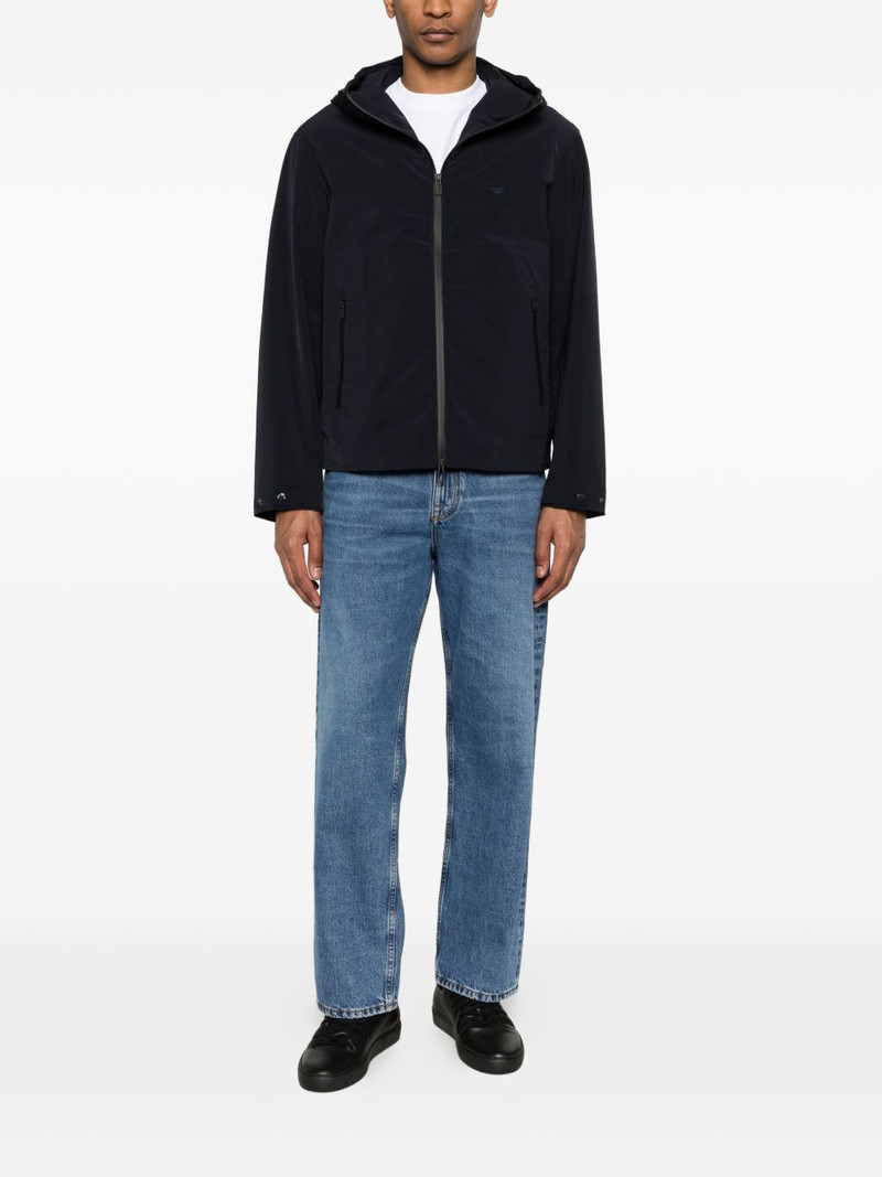 EMPORIO ARMANI hooded zip-up jacket outlook