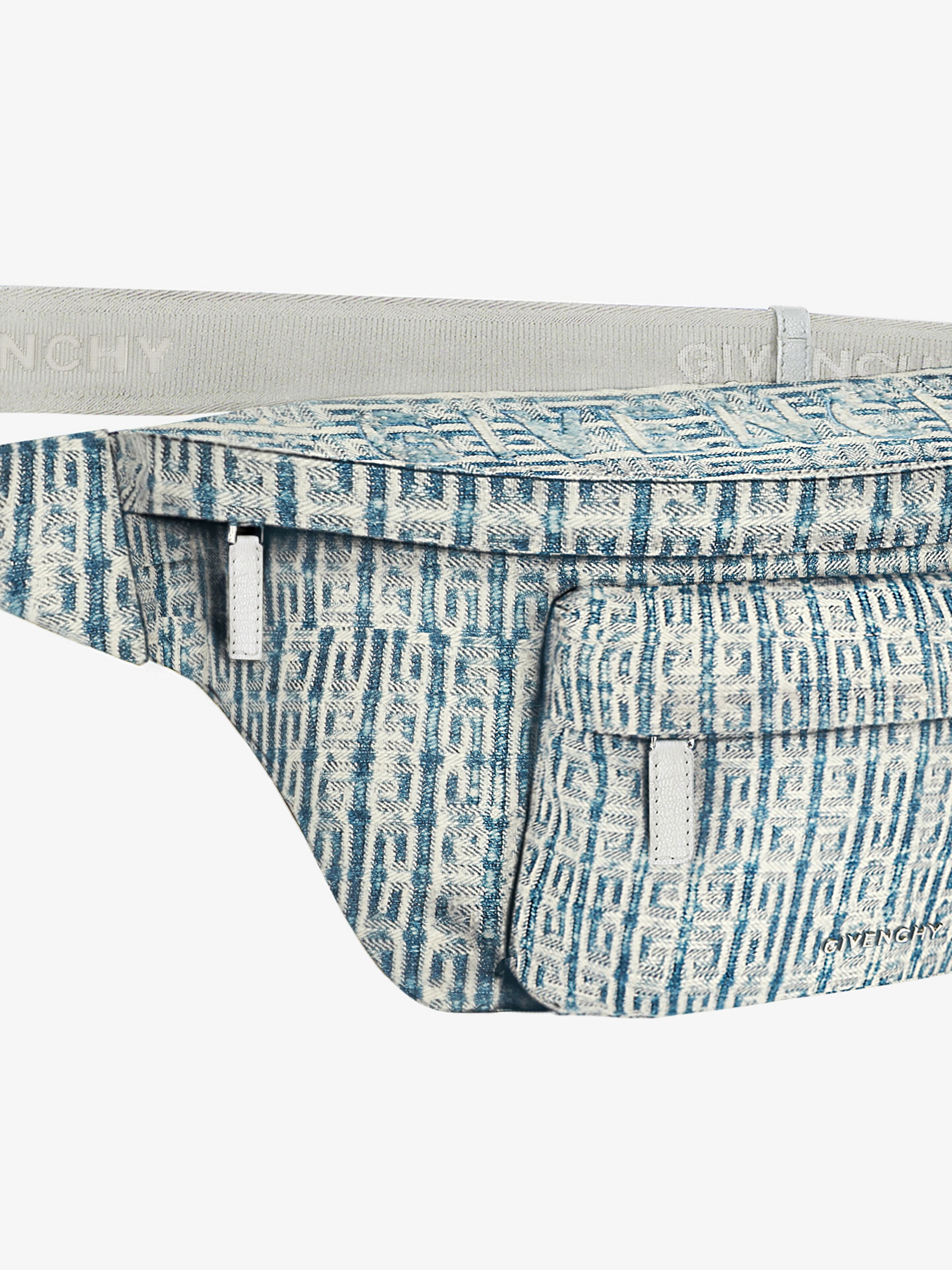 ESSENTIEL U BUM BAG IN 4G BLEACHED DENIM - 4