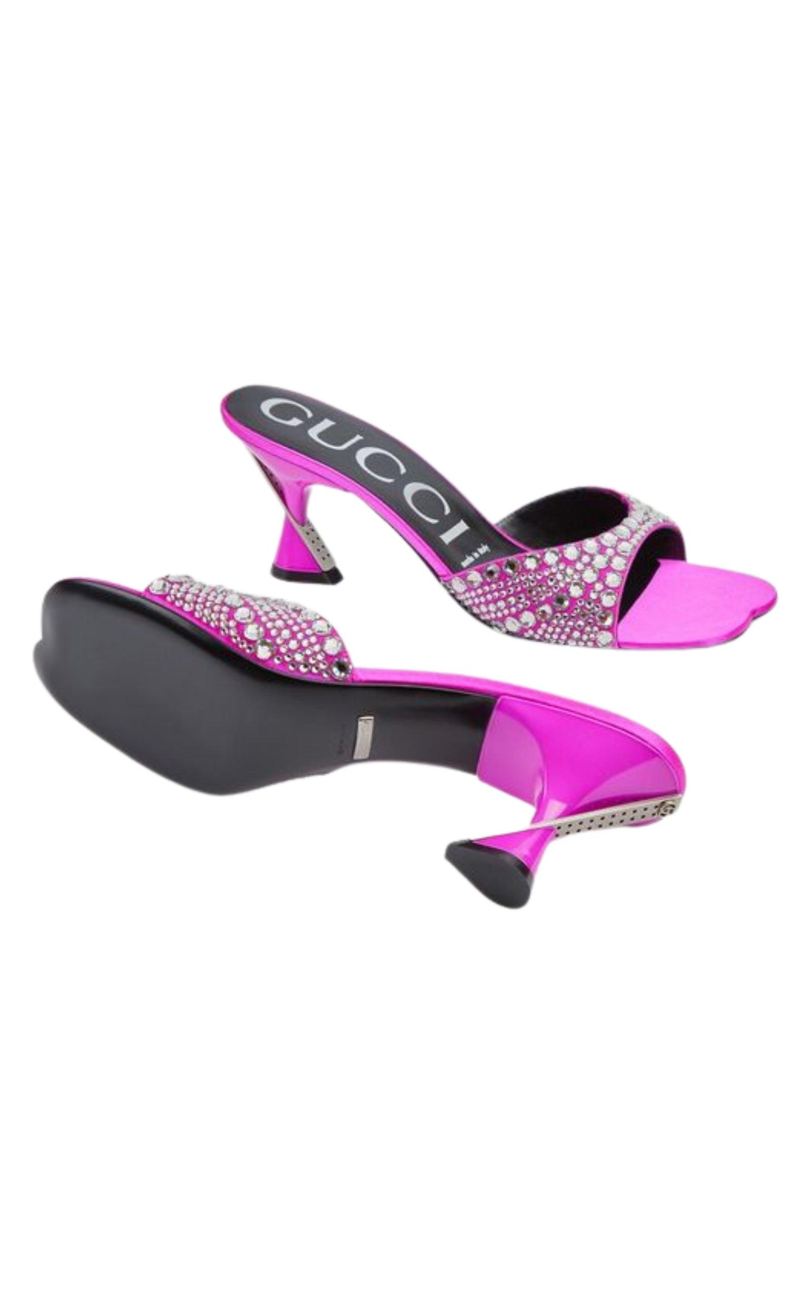 Pink Galactica Heeled Sandals - 6