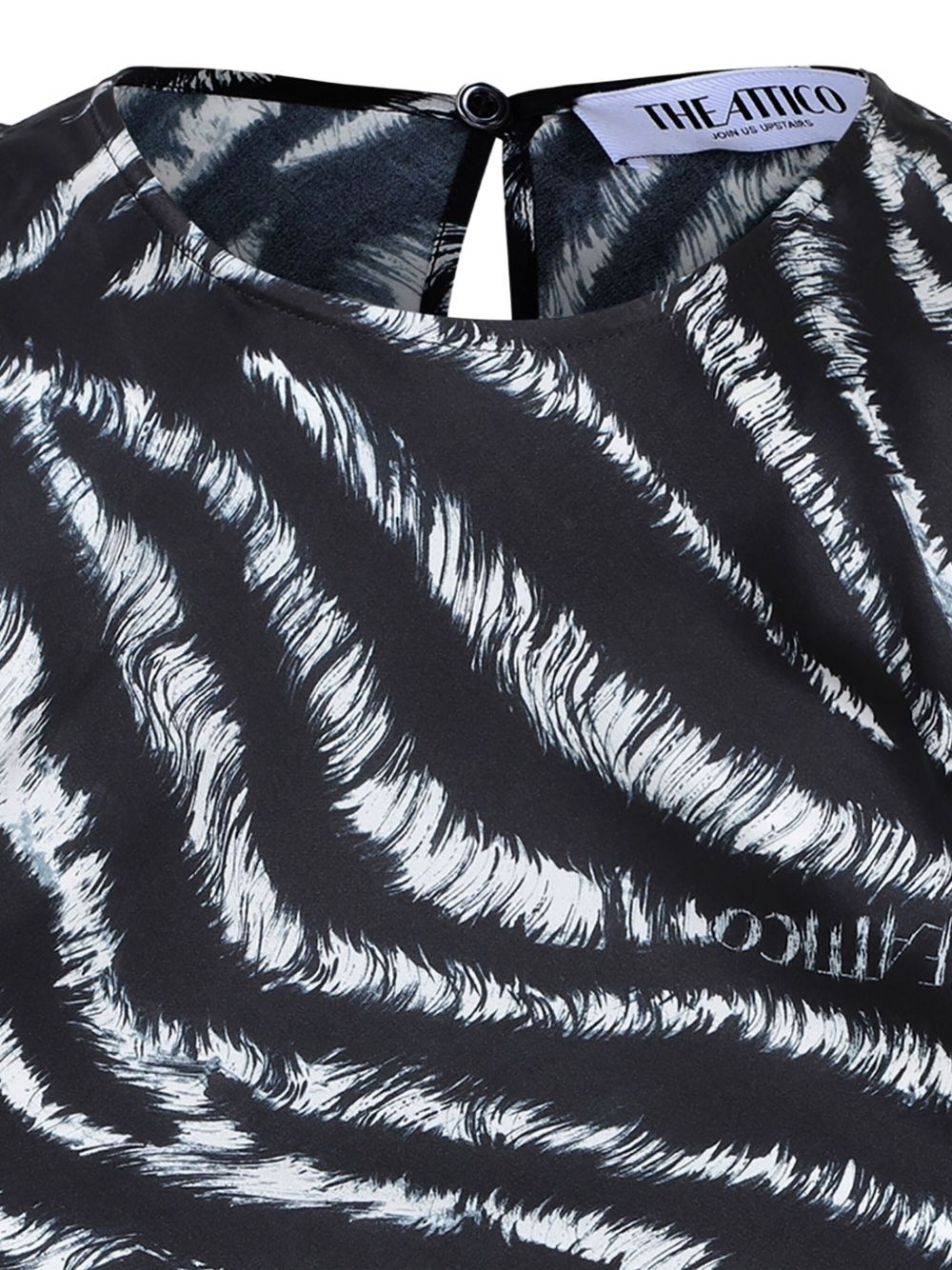 zebra-print mini dress - 3