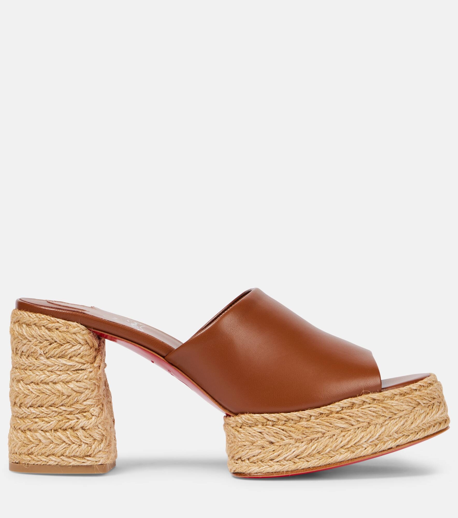 Calakala 85 leather platform mules - 4