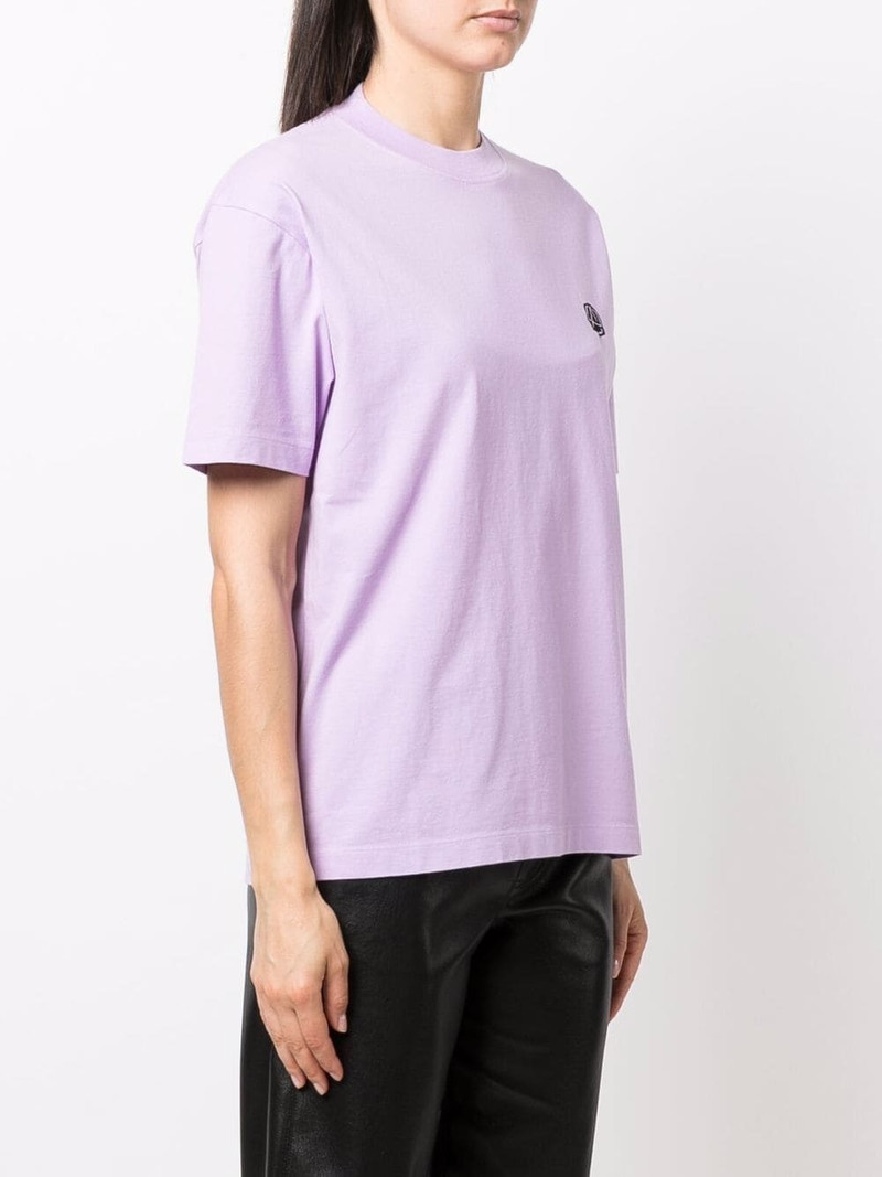 logo-embroidered cotton T-shirt 3
