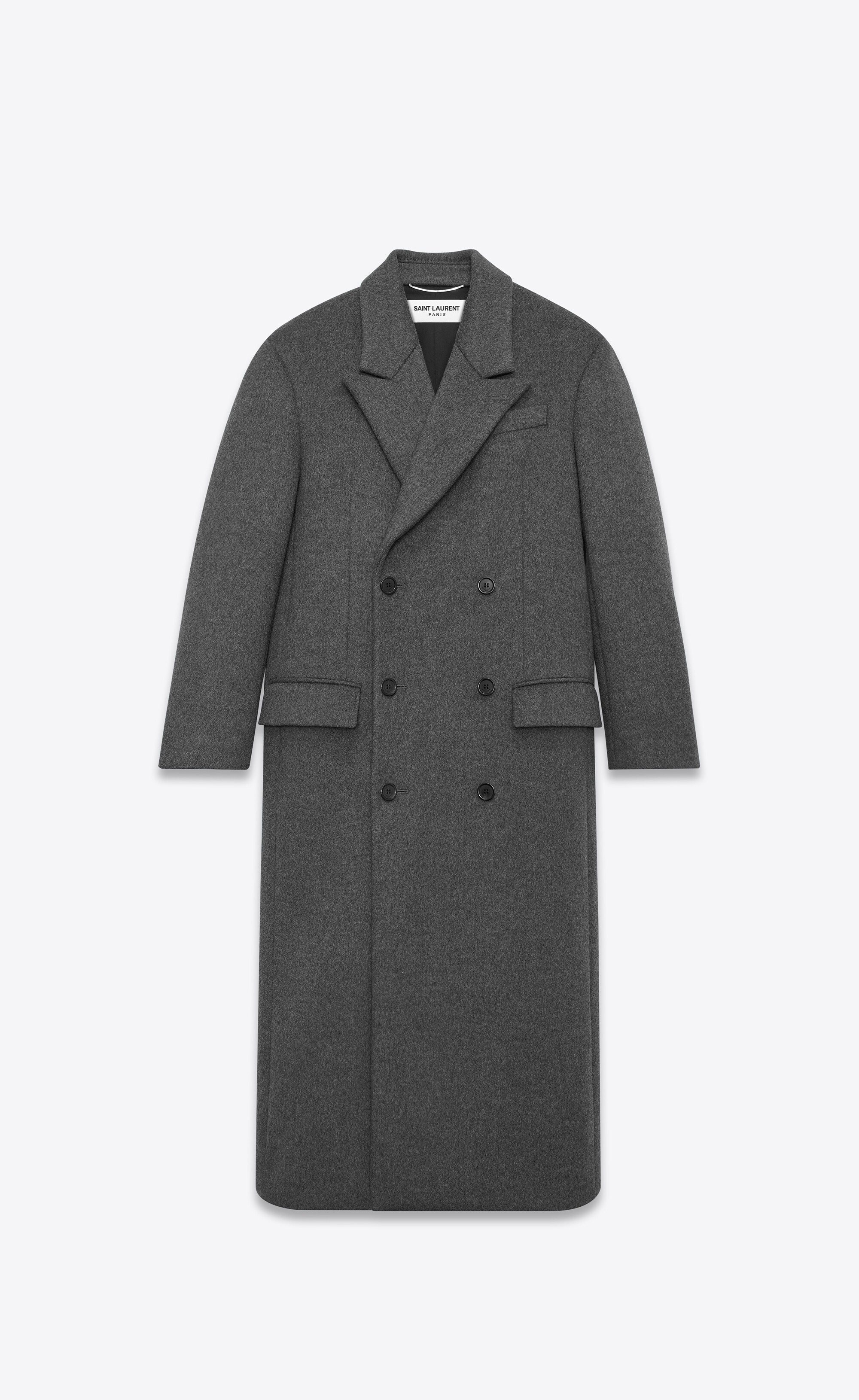 oversized coat in wool - 1