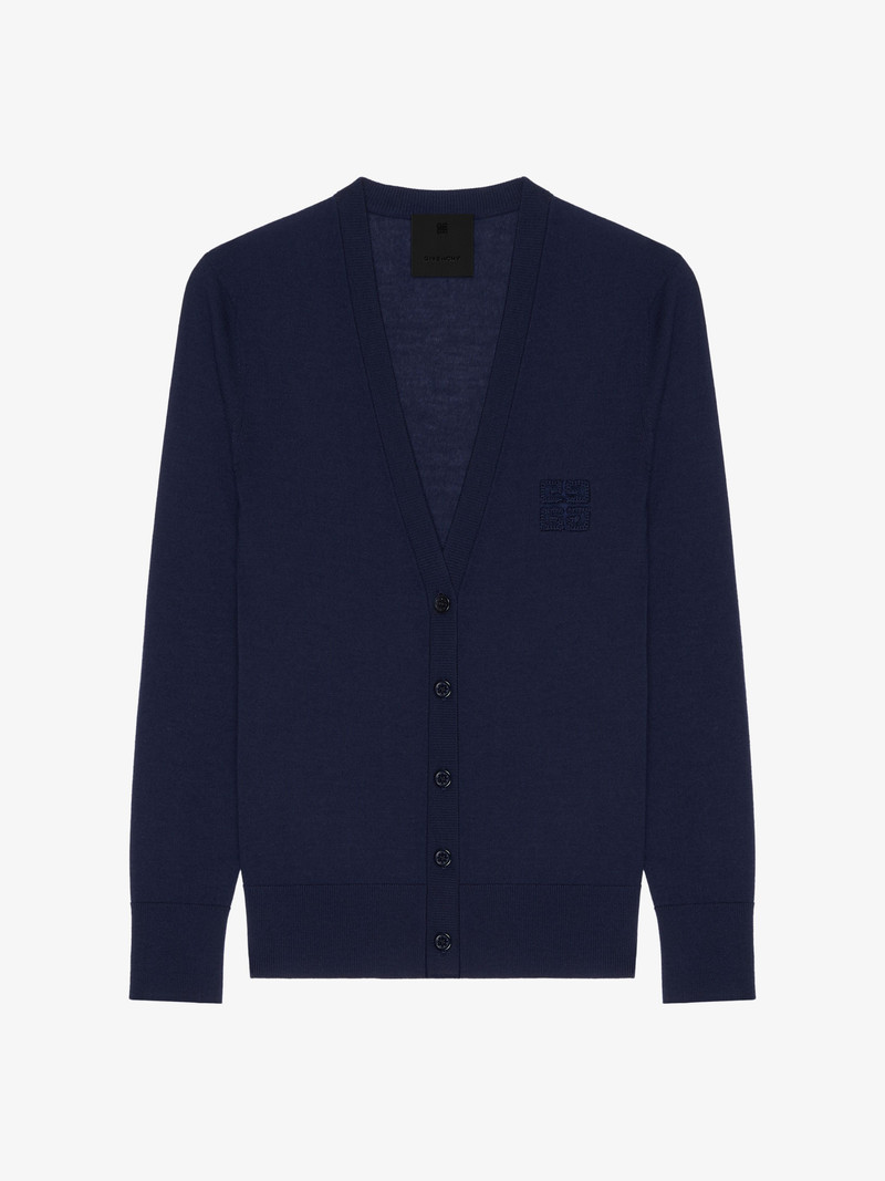 SLIM FIT CARDIGAN IN CASHMERE AND SILK - 1