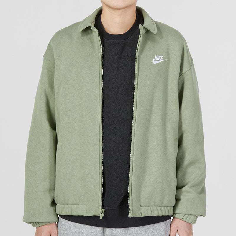 Nike Club Fleece Harrington Jacket 'Green' DX0540-386 - 3