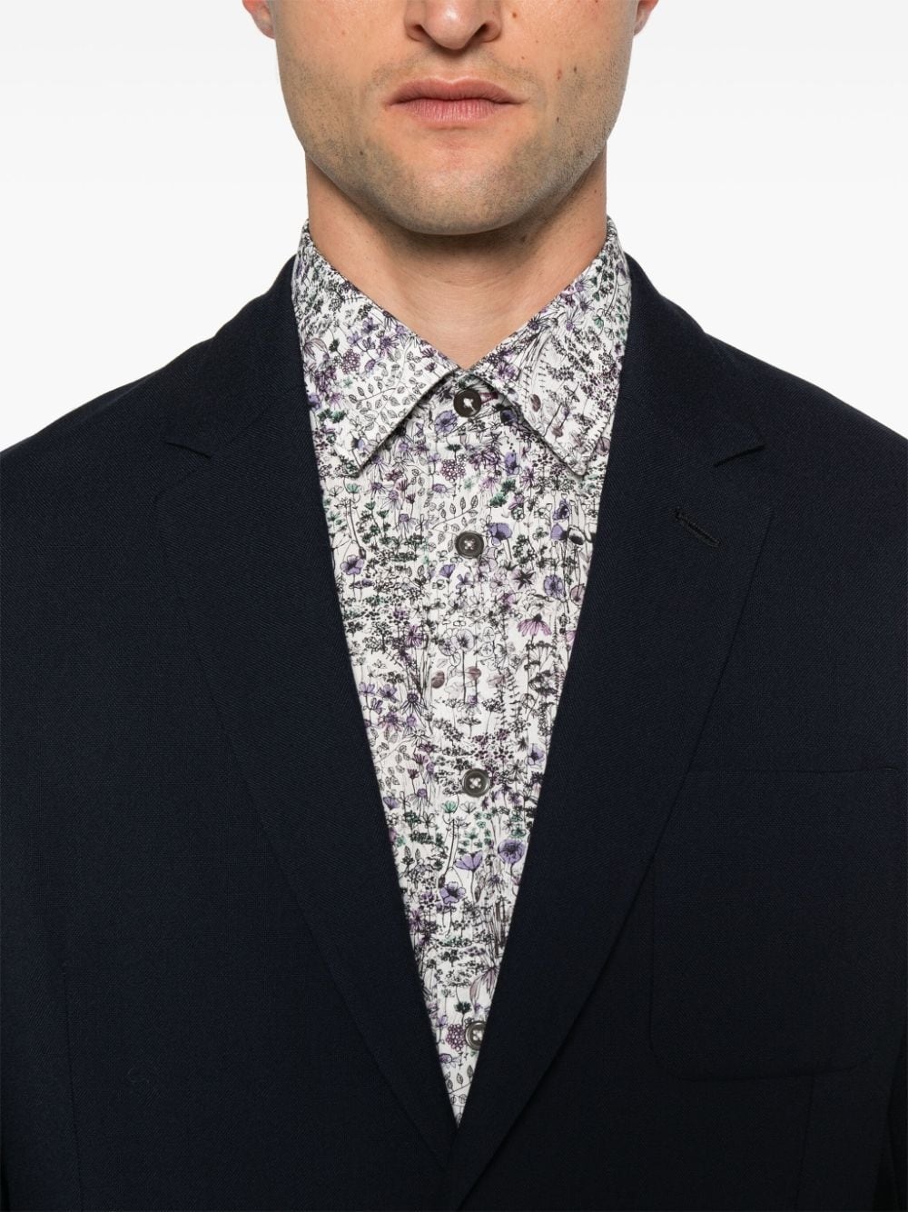 patch-pocket wool blazer - 5