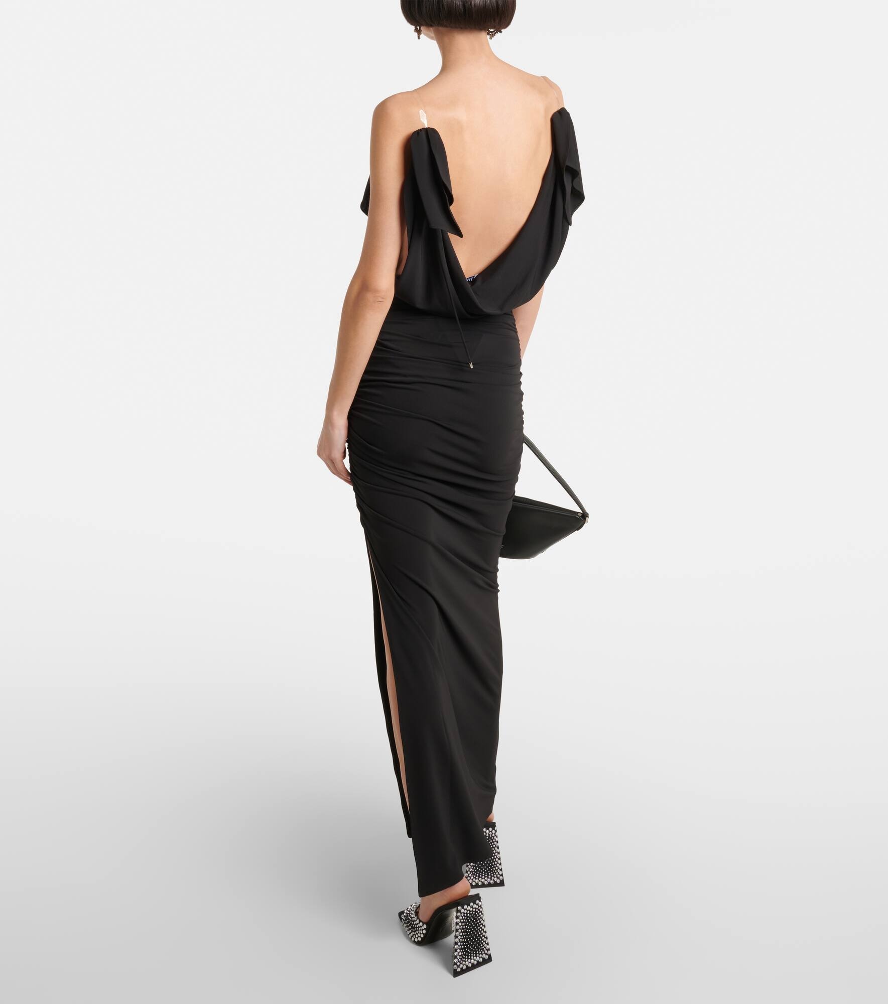 Ruched jersey maxi dress - 3