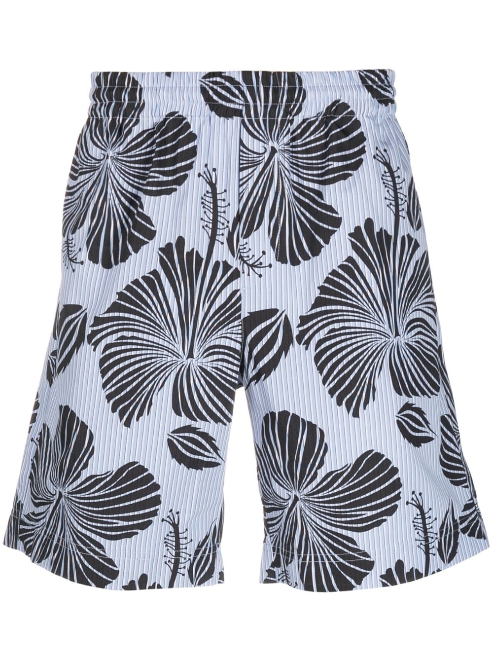 hibiscus-print bermuda shorts - 1