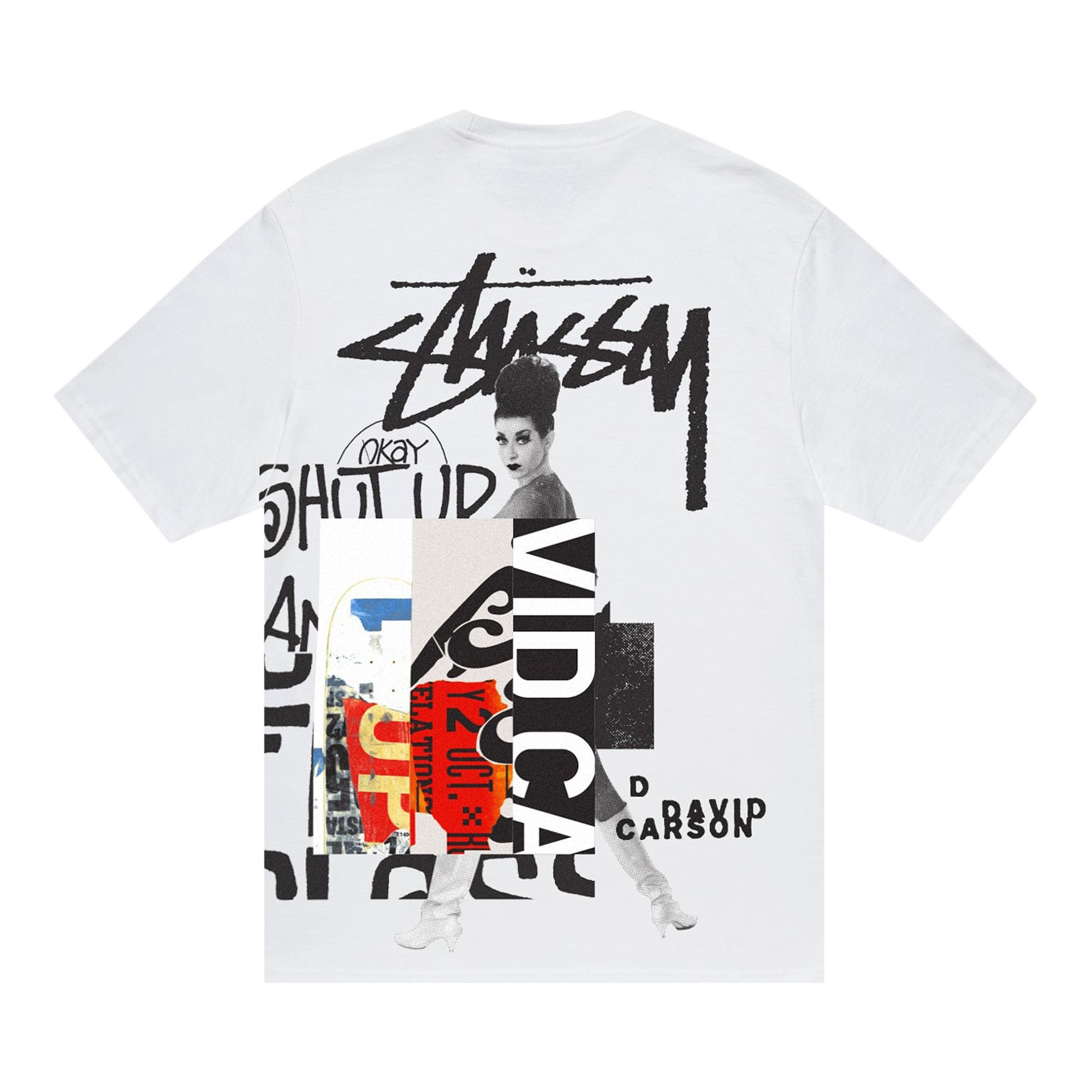 ★送料・関税込★STUSSY★David Carson Dino T-Shirt★White★ Stussy David Carson Dino Tee White Men's - SS24 - US