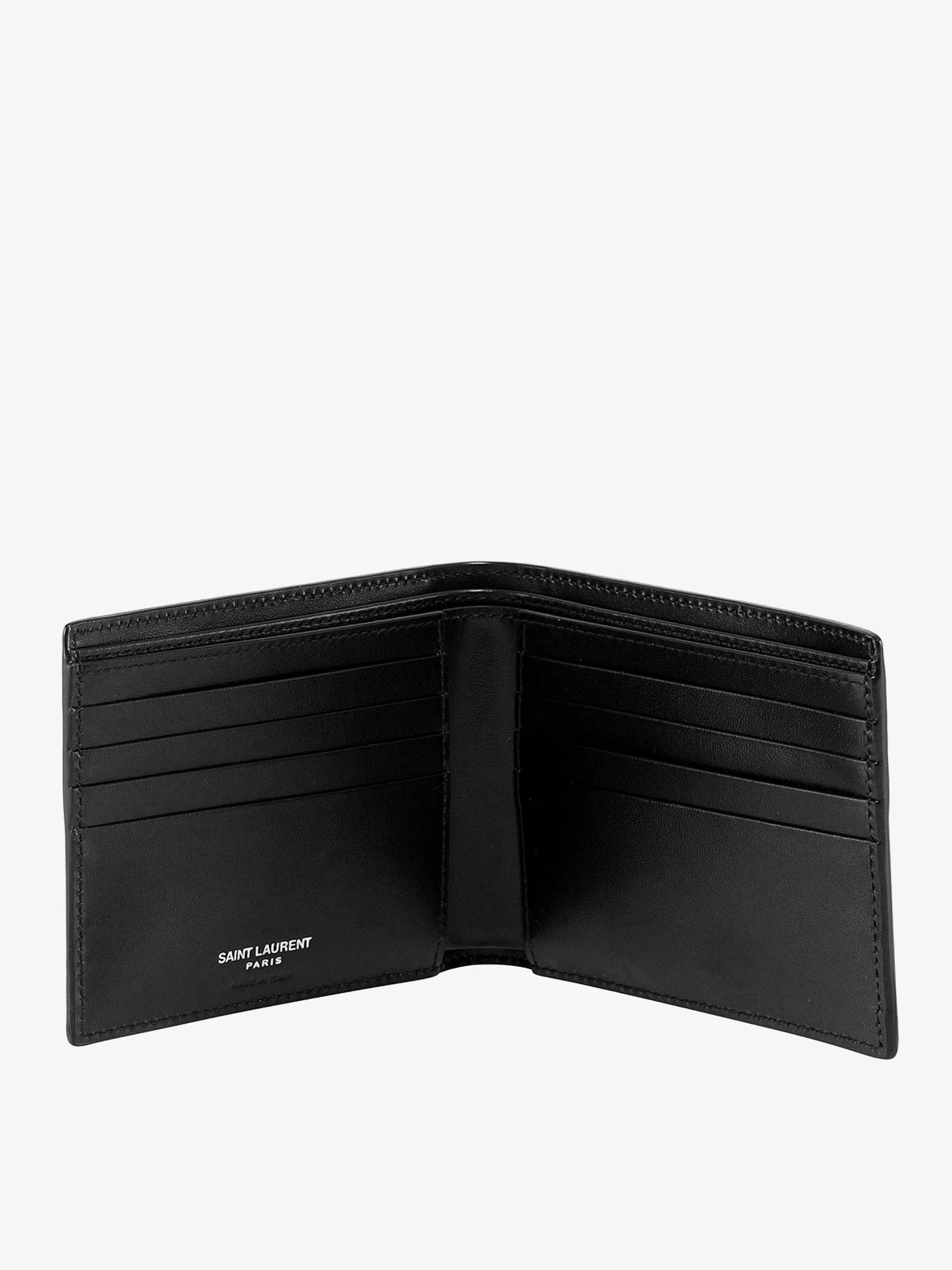 Saint Laurent Tiny Cassandre Leather Wallet - 3