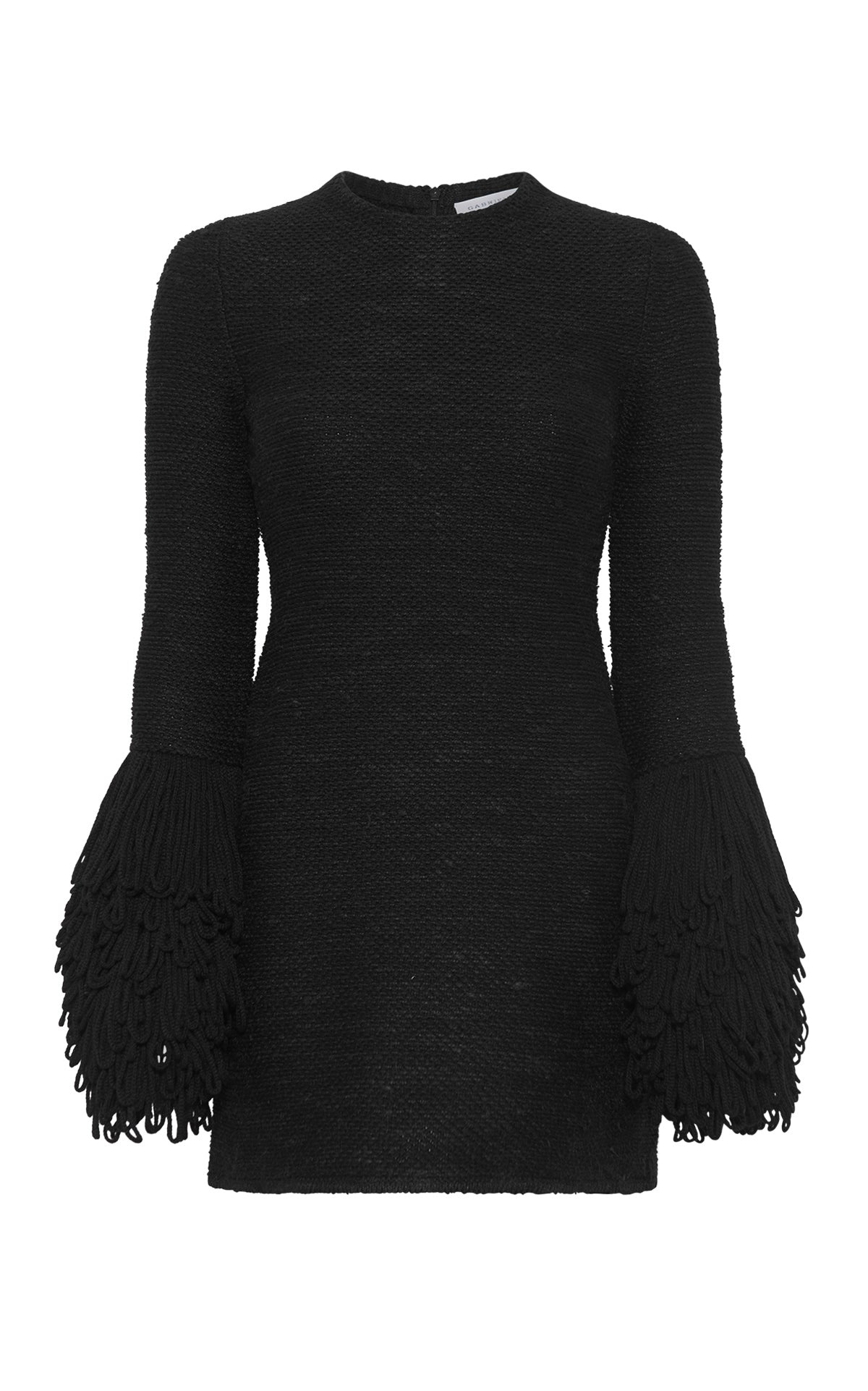 Liam Knit Mini Dress in Black Cashmere Silk - 1