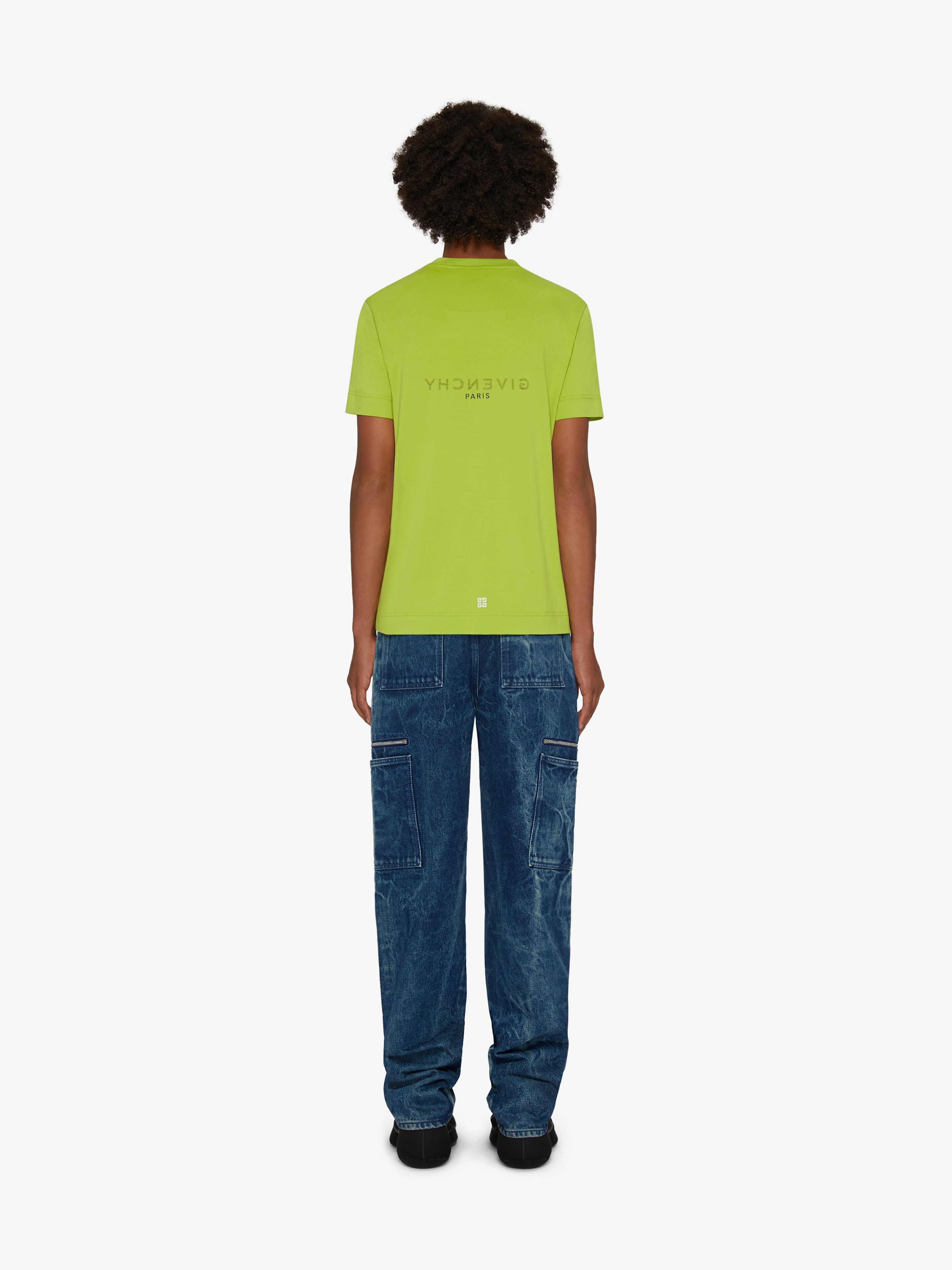 SLIM FIT T-SHIRT IN GIVENCHY REVERSE PRINT - 4