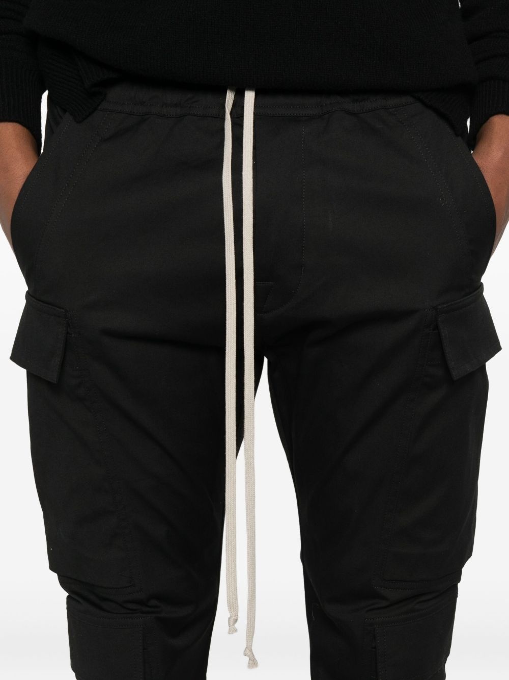 drawstring cargo trousers - 5