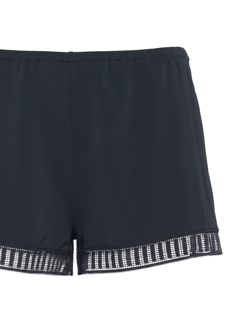 Sylvie Graphic lace-trim short - 2