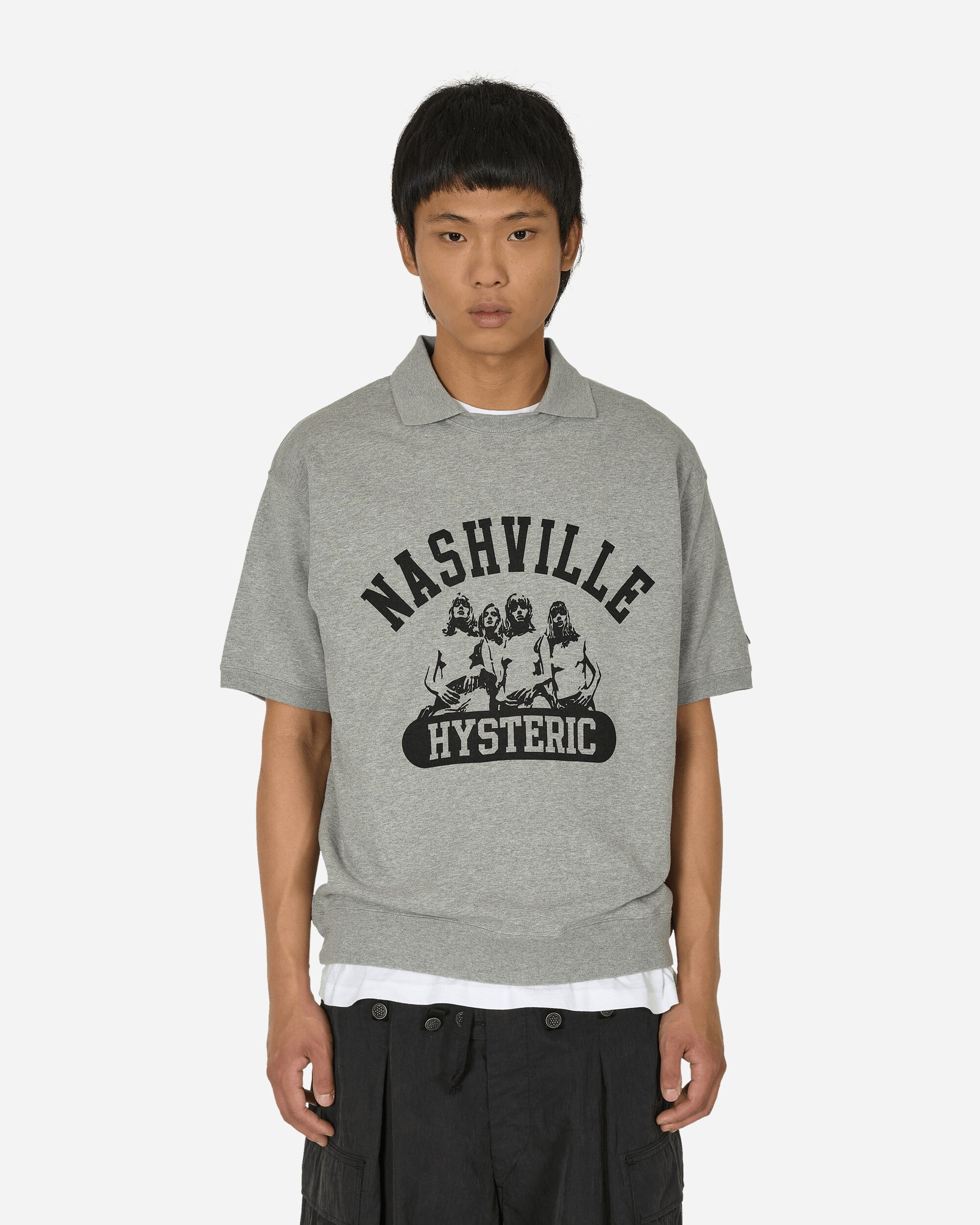 Nashville Collared Sweatshirt Grey - 1