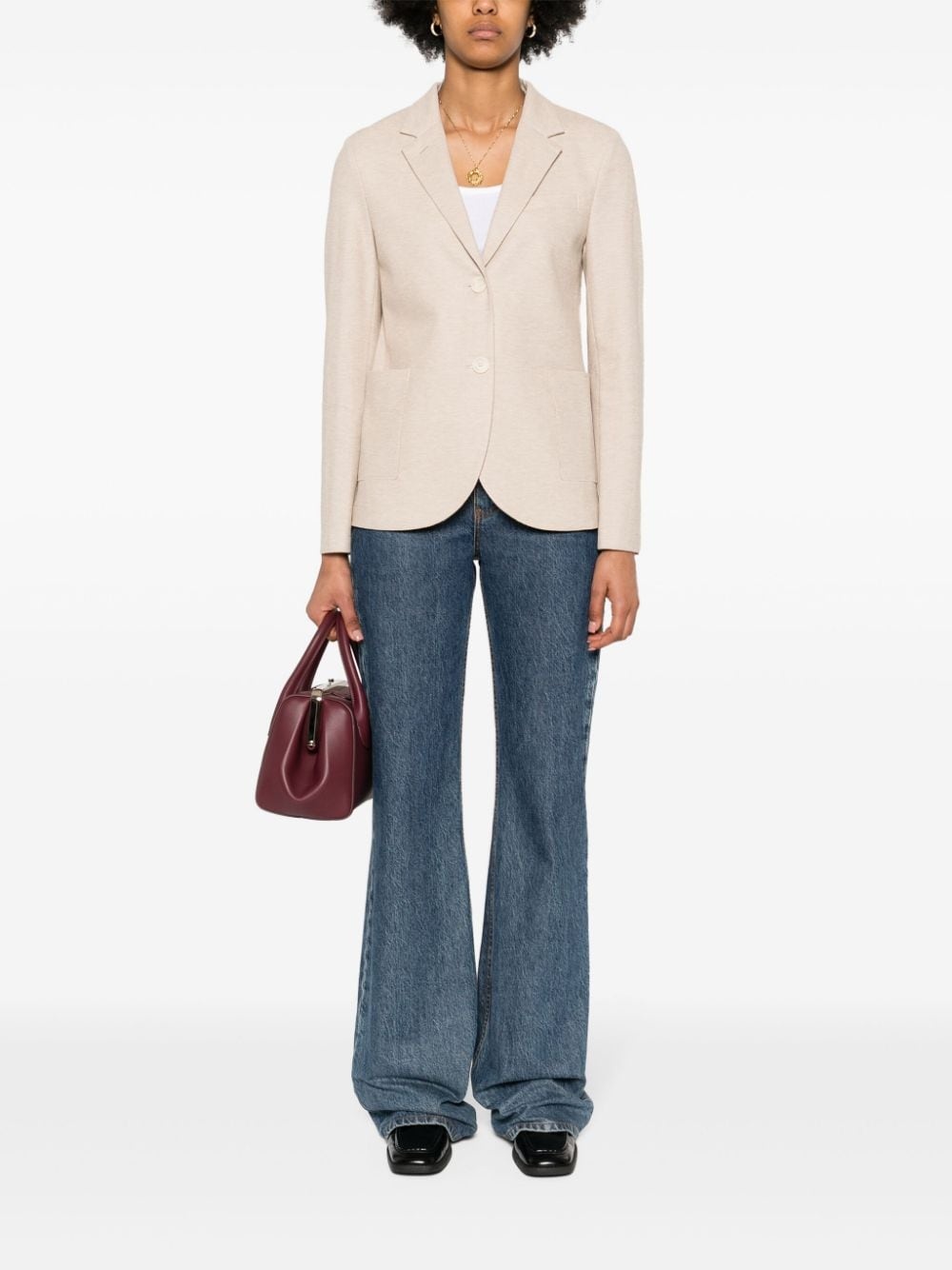 honeycomb double-breasted blazer - 2