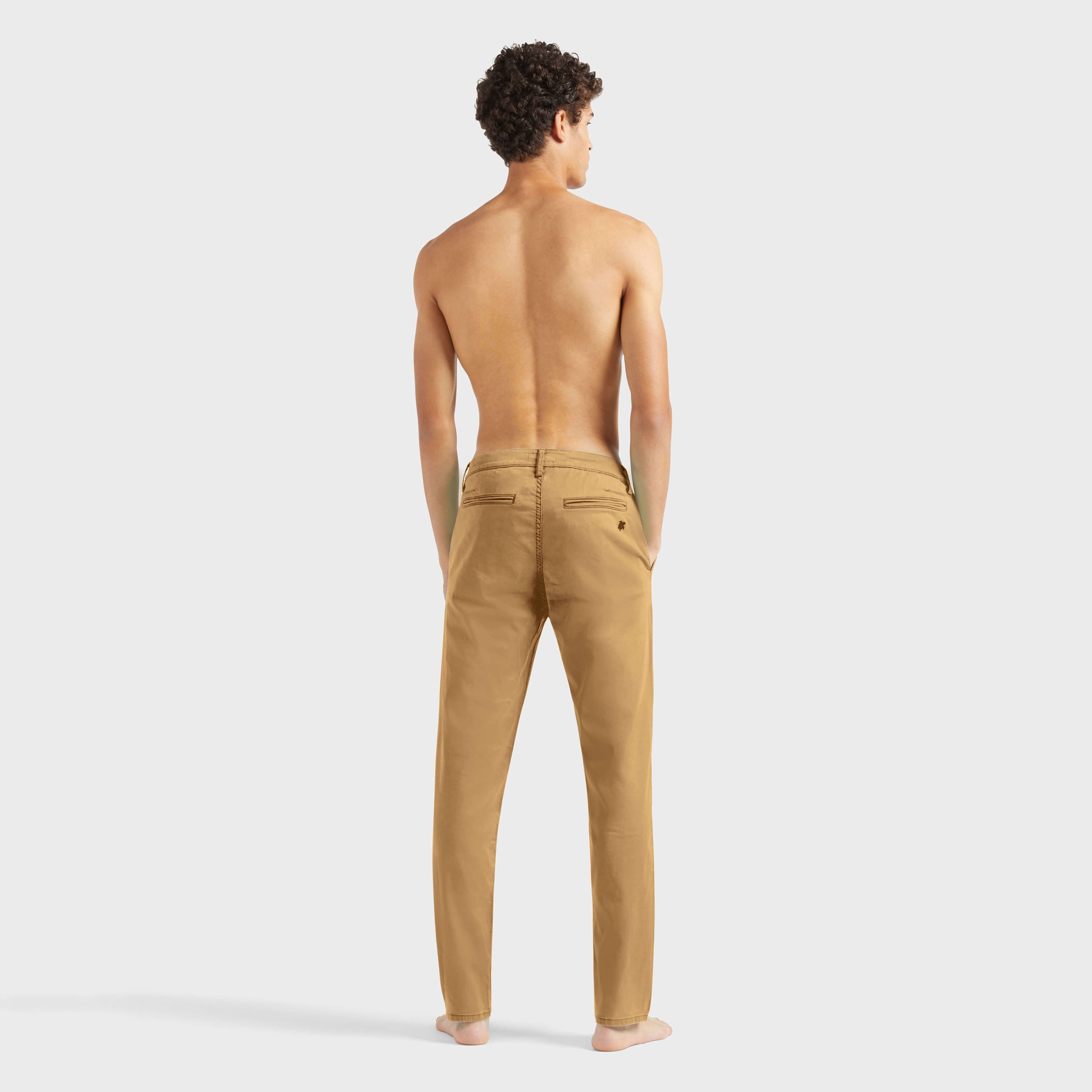 Men Tencel Satin Regular Pants - 4