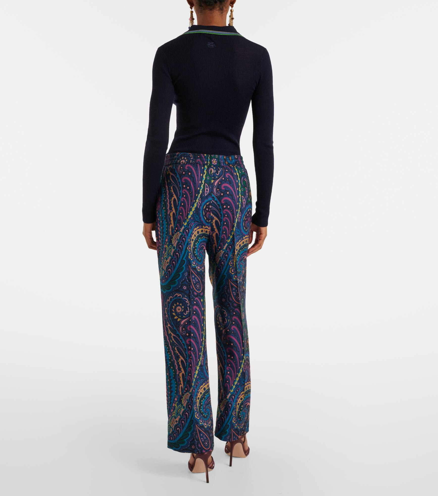 Printed straight pants - 3