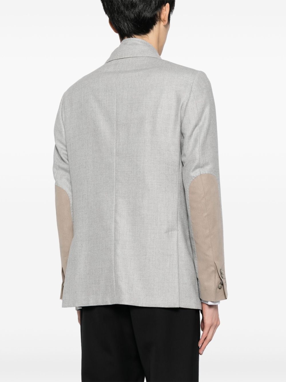 layered mélange-effect blazer - 4