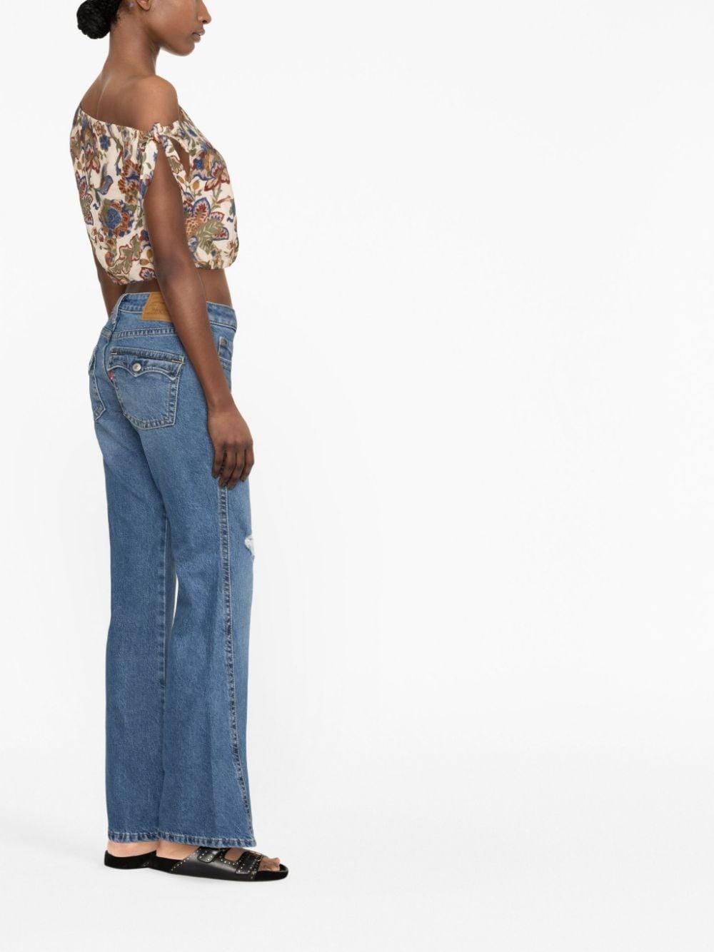 distressed-effect boyfriend jeans - 3