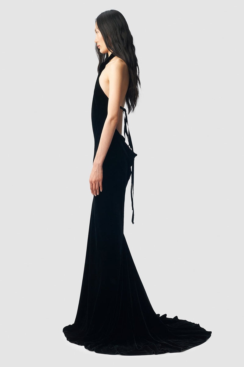 Ingeborg X-Long Tied Dress With Back Train - 2